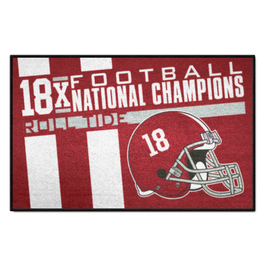 Alabama Crimson Tide Dynasty Starter Mat Accent Rug - 19in. x 30in.