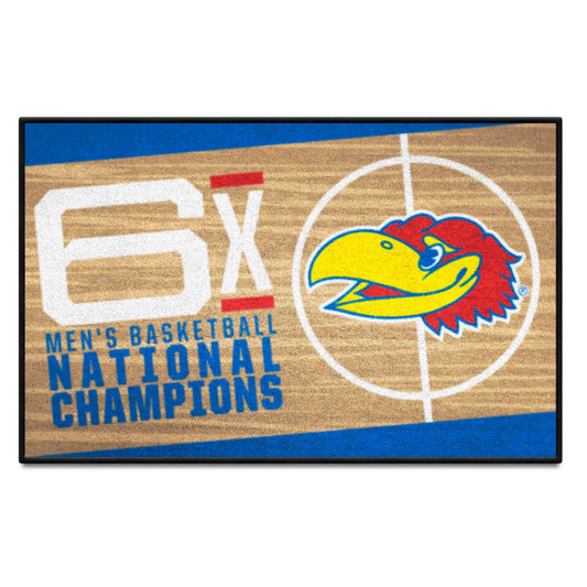 Kansas Jayhawks Dynasty Starter Mat Accent Rug - 19in. x 30in.