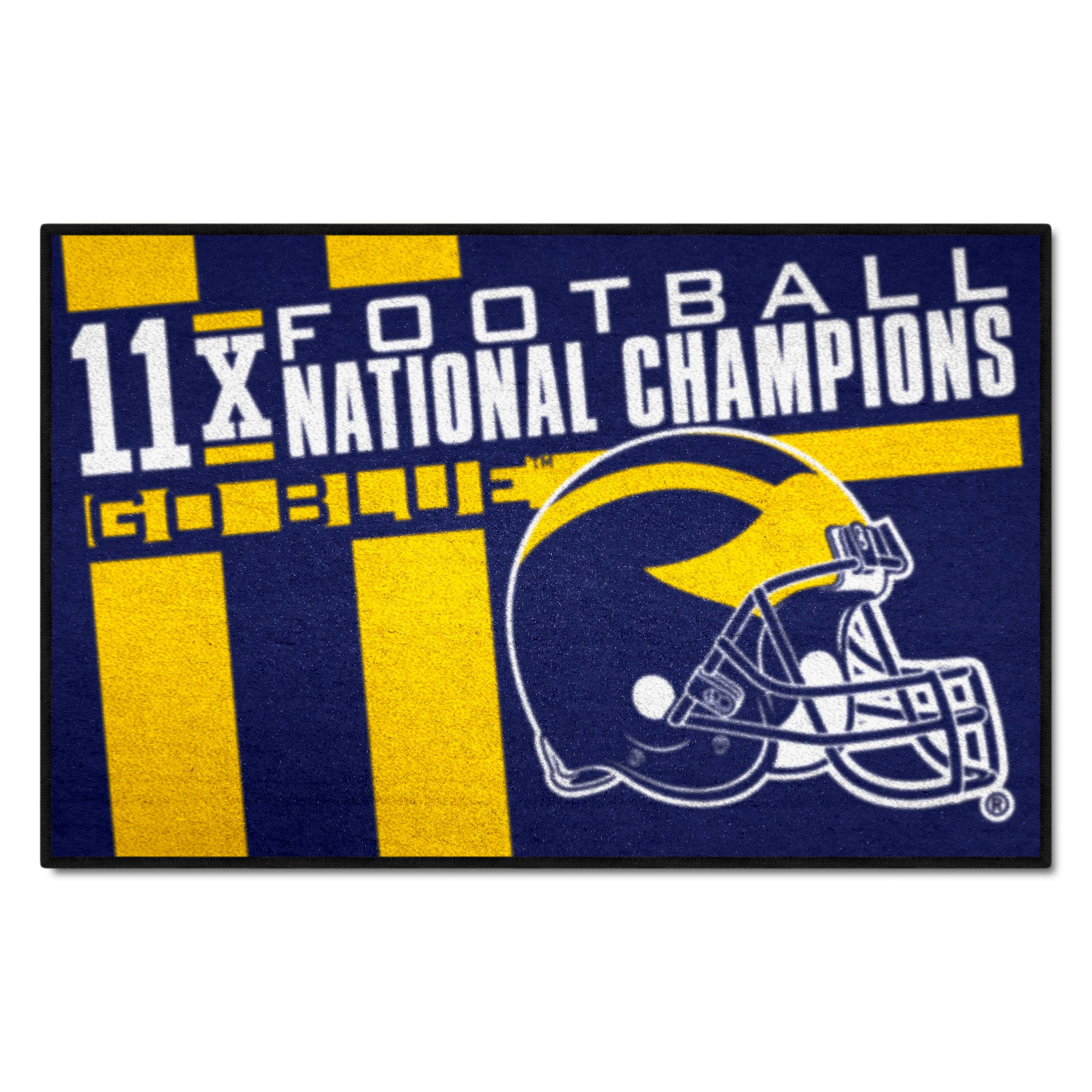 Michigan Wolverines Dynasty Starter Mat Accent Rug - 19in. x 30in.