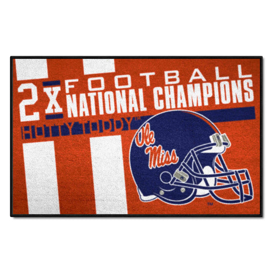 Ole Miss Rebels Dynasty Starter Mat Accent Rug - 19in. x 30in. - Ole Miss