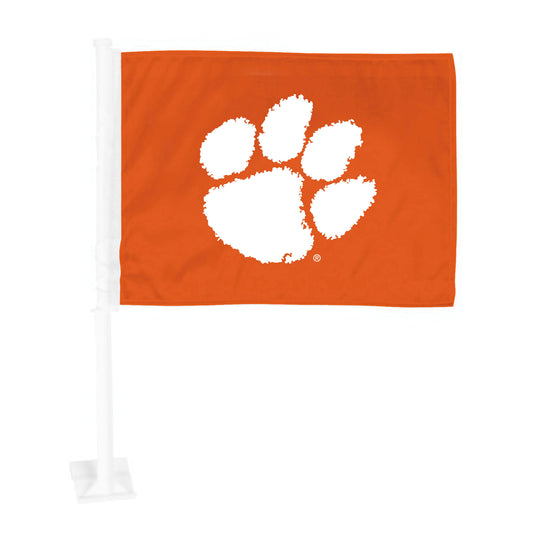 Clemson Tigers Car Flag Large 1pc 11" x 14" - Clemson