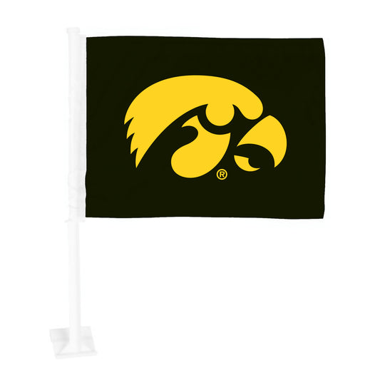 Iowa Hawkeyes Car Flag Large 1pc 11" x 14"