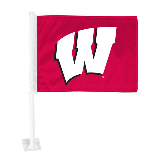 Wisconsin Badgers Car Flag Large 1pc 11" x 14"