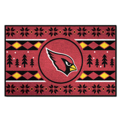 Arizona Cardinals Holiday Sweater Starter Mat Accent Rug - 19in. x 30in.