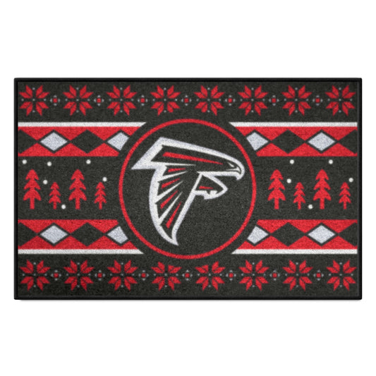 Atlanta Falcons Holiday Sweater Starter Mat Accent Rug - 19in. x 30in. - Atlanta Falcons