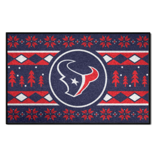 Houston Texans Holiday Sweater Starter Mat Accent Rug - 19in. x 30in.