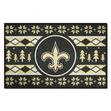 New Orleans Saints Holiday Sweater Starter Mat Accent Rug - 19in. x 30in.