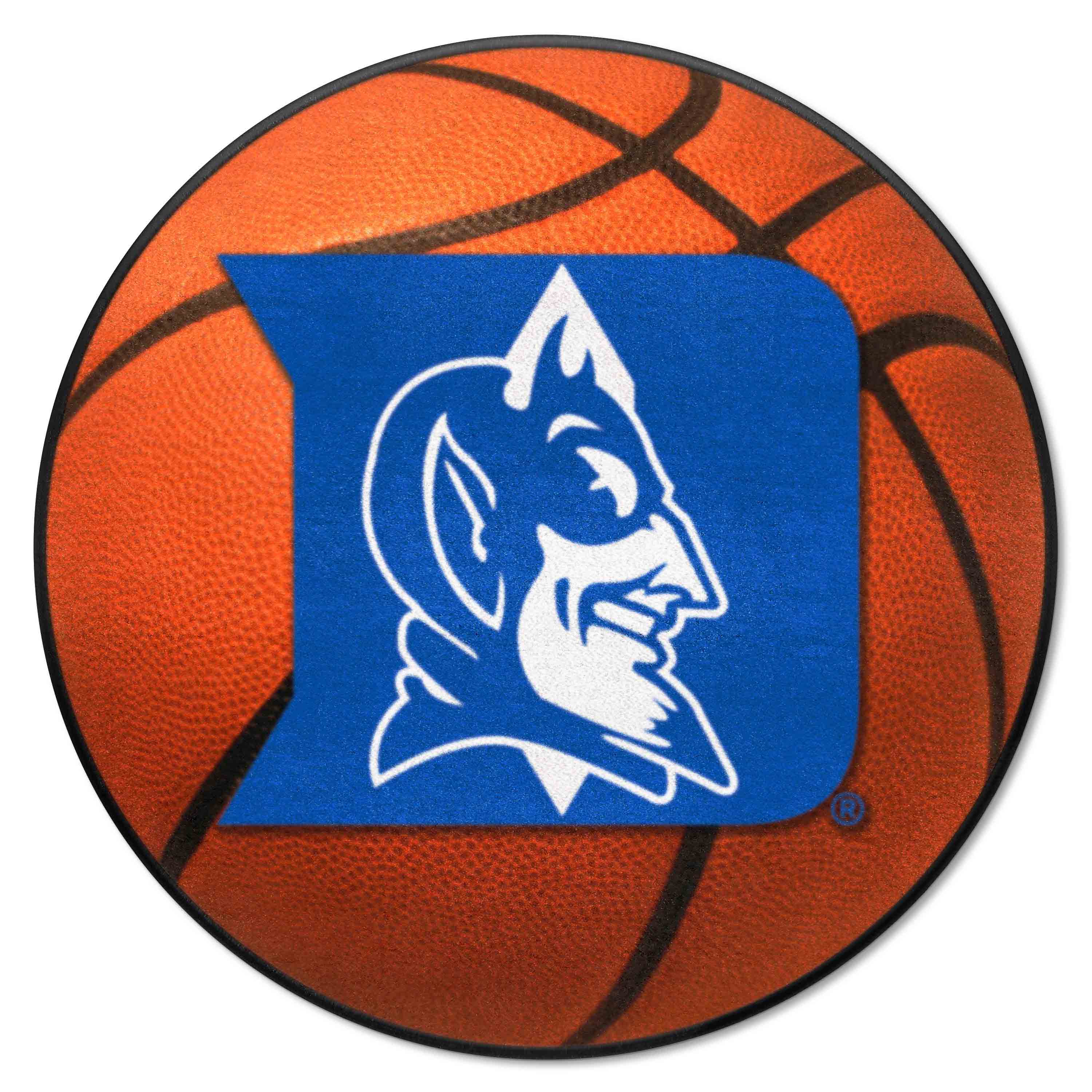 Duke Blue Devils Basketball Rug - 27in. Diameter, Devil Logo