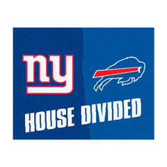 NFL House Divided - Giants / Bills House Divided Rug - 34 in. x 42.5 in. - NFL House Divided - Giants / Bills