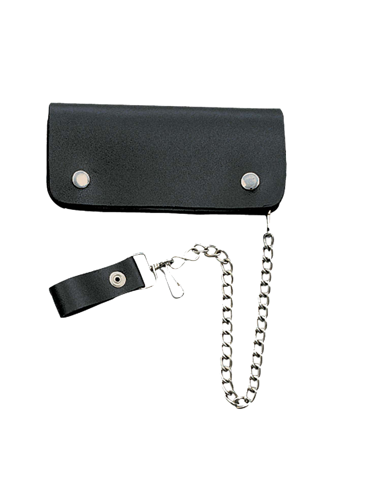 Unik Leather PVC 6.5" x 3.5" biker chain wallet 1354.CW