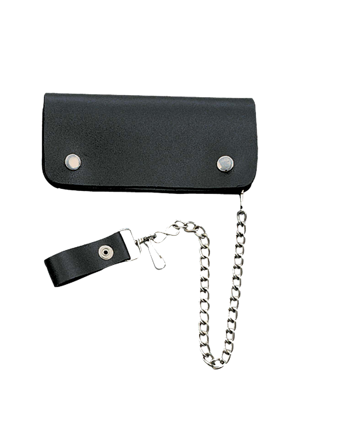 Unik Leather PVC 6.5" x 3.5" biker chain wallet 1354.CW