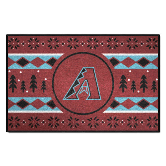 Arizona Diamondbacks Holiday Sweater Starter Mat Accent Rug - 19in. x 30in.