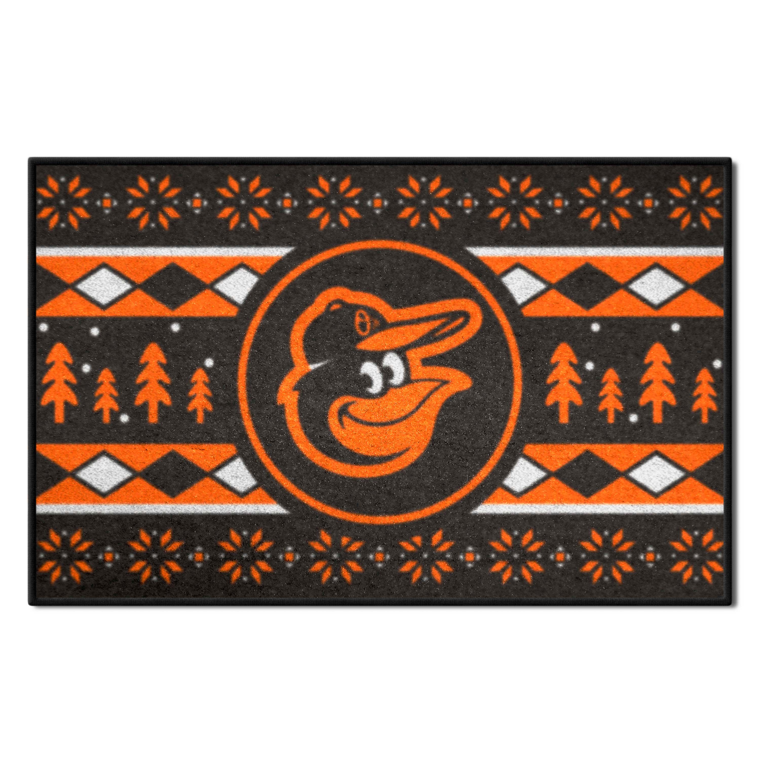 Baltimore Orioles Holiday Sweater Starter Mat Accent Rug - 19in. x 30in.