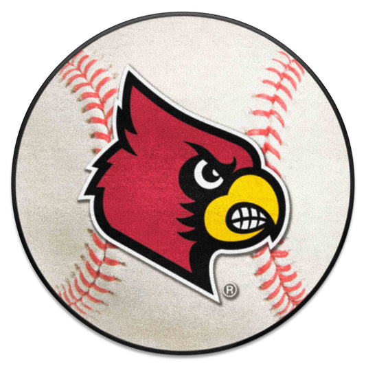 Louisville Cardinals Baseball Rug - 27in. Diameter