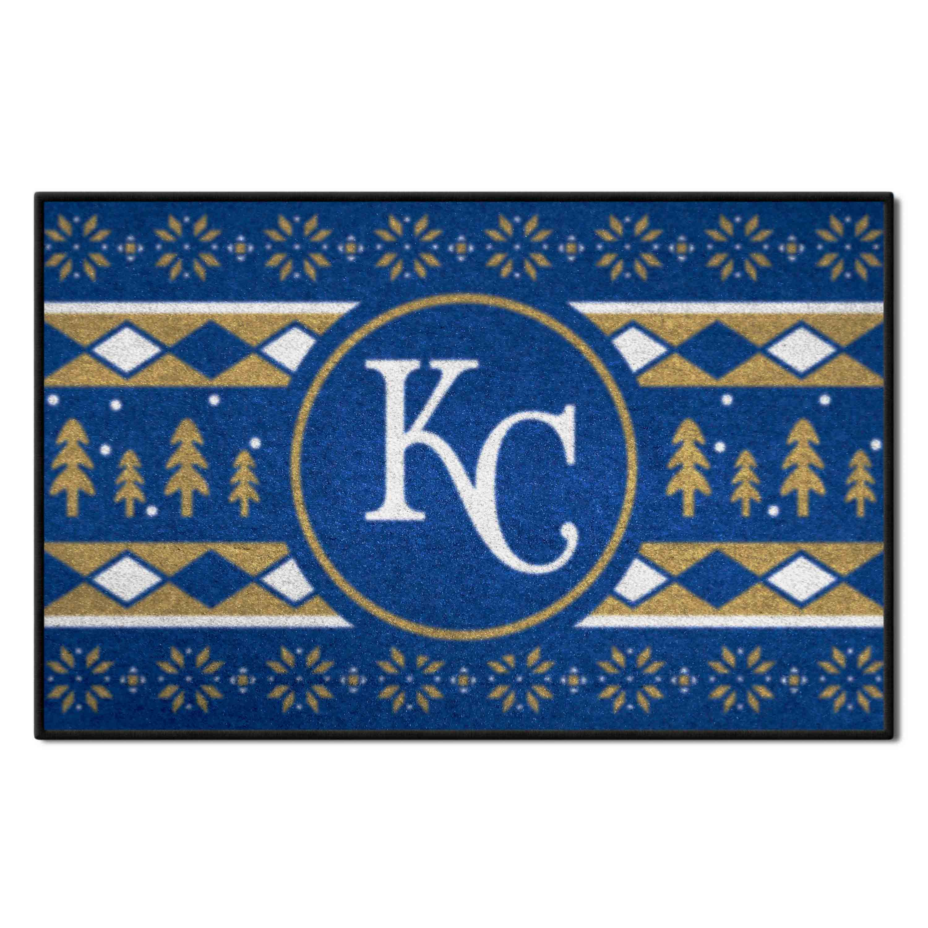 Kansas City Royals Holiday Sweater Starter Mat Accent Rug - 19in. x 30in.