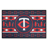 Minnesota Twins Holiday Sweater Starter Mat Accent Rug - 19in. x 30in.