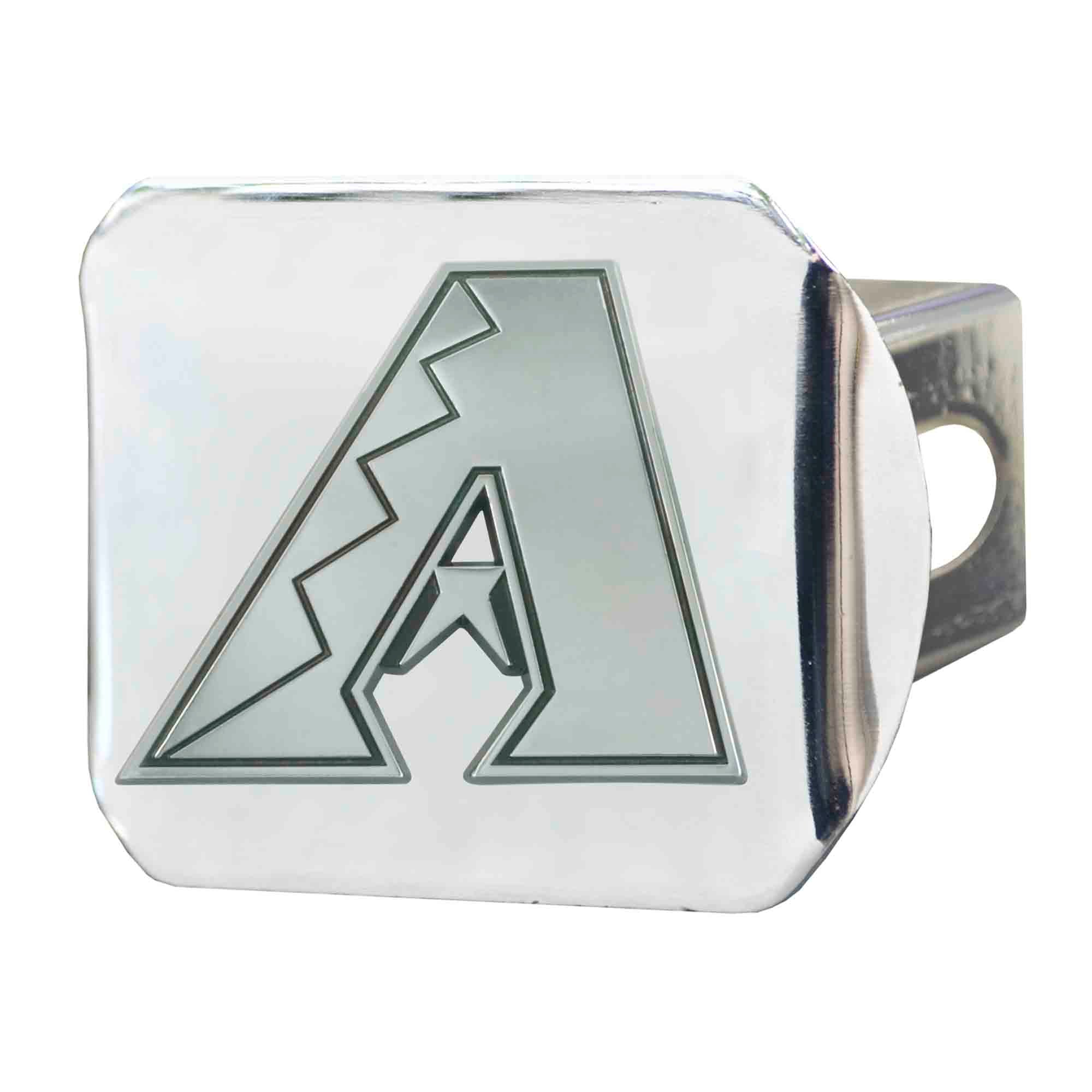 Arizona Diamondbacks Chrome Metal Hitch Cover with Chrome Metal 3D Emblem