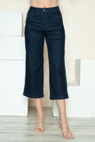 Judy Blue Full Size Side Seam Braid Detail Crop Wide Leg Jeans - Trendsi