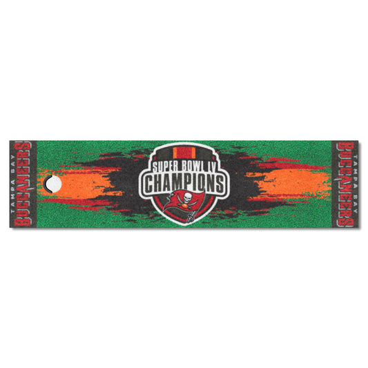 Tampa Bay Buccaneers Putting Green Mat - 1.5ft. x 6ft., 2021 Super Bowl LV Champions