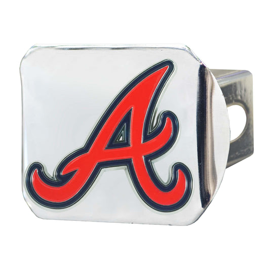 Atlanta Braves Hitch Cover - 3D Color Emblem - Atlanta Braves