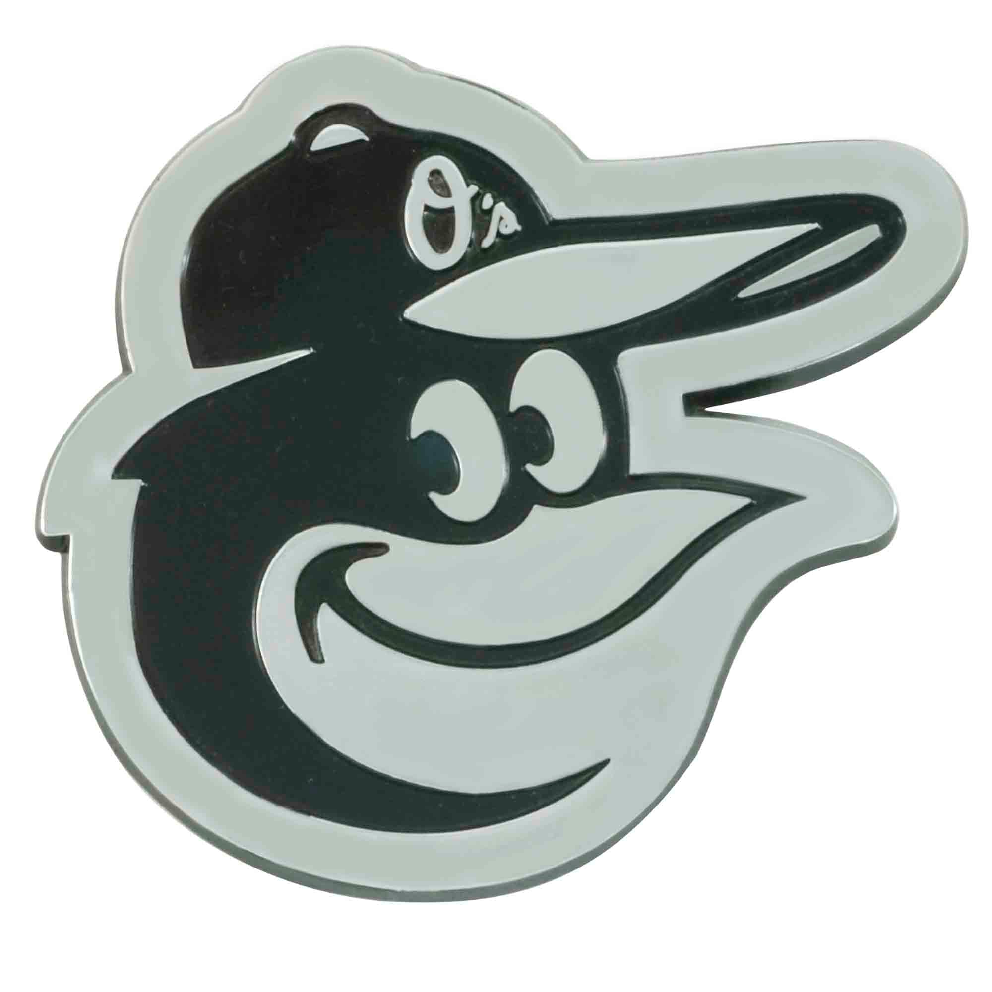 Baltimore Orioles 3D Chrome Metal Emblem