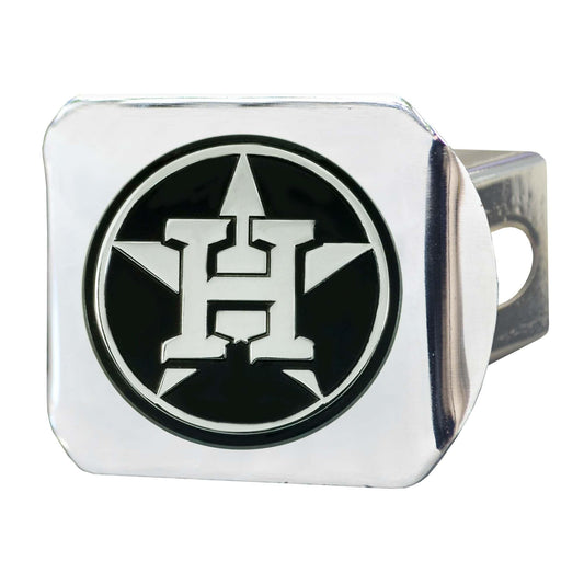 Houston Astros Chrome Metal Hitch Cover with Chrome Metal 3D Emblem - Houston Astros