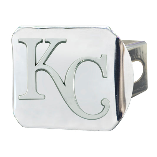 Kansas City Royals Chrome Metal Hitch Cover with Chrome Metal 3D Emblem