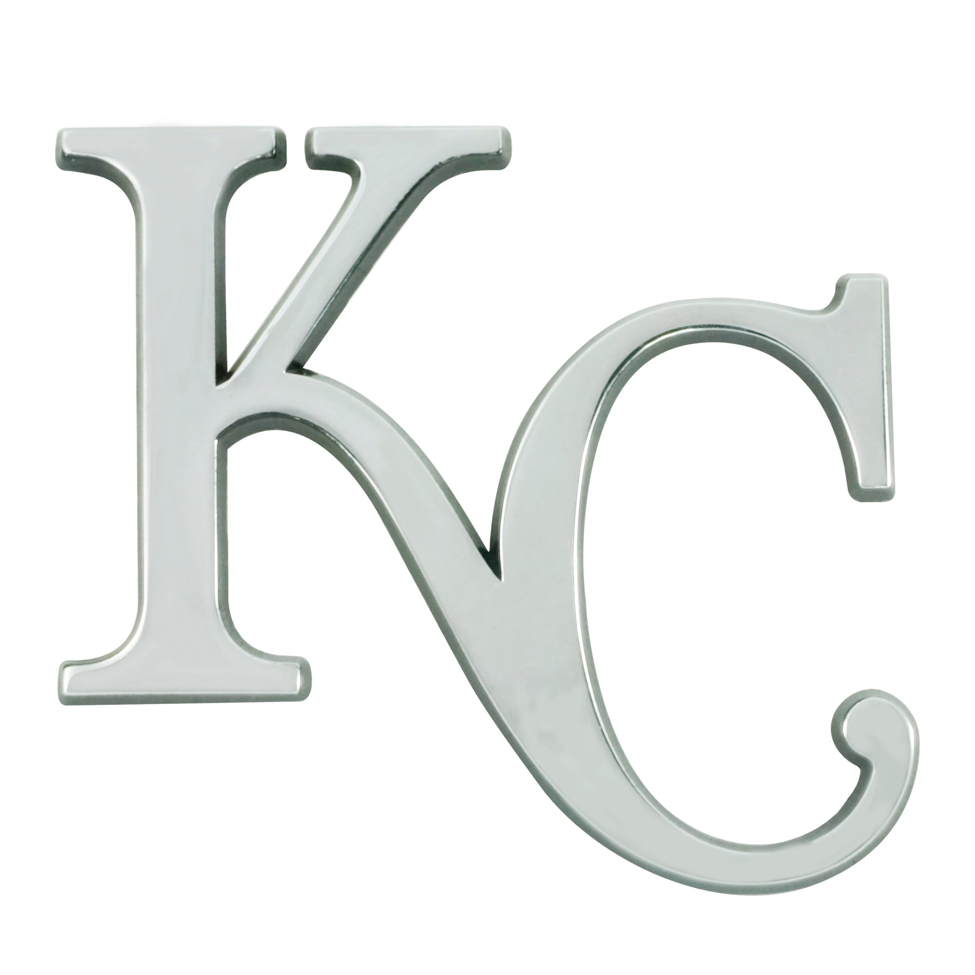 Kansas City Royals 3D Chrome Metal Emblem