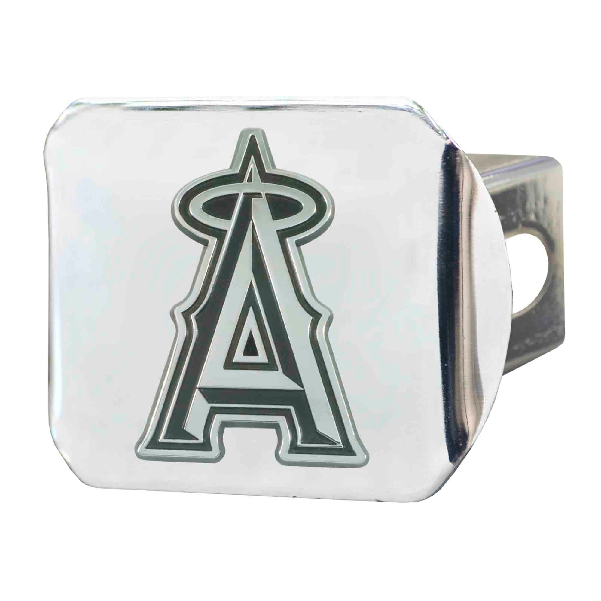 Los Angeles Angels Chrome Metal Hitch Cover with Chrome Metal 3D Emblem