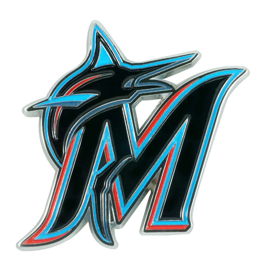 Miami Marlins 3D Color Metal Emblem