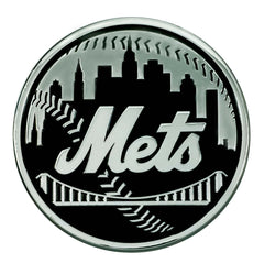 New York Mets 3D Chrome Metal Emblem