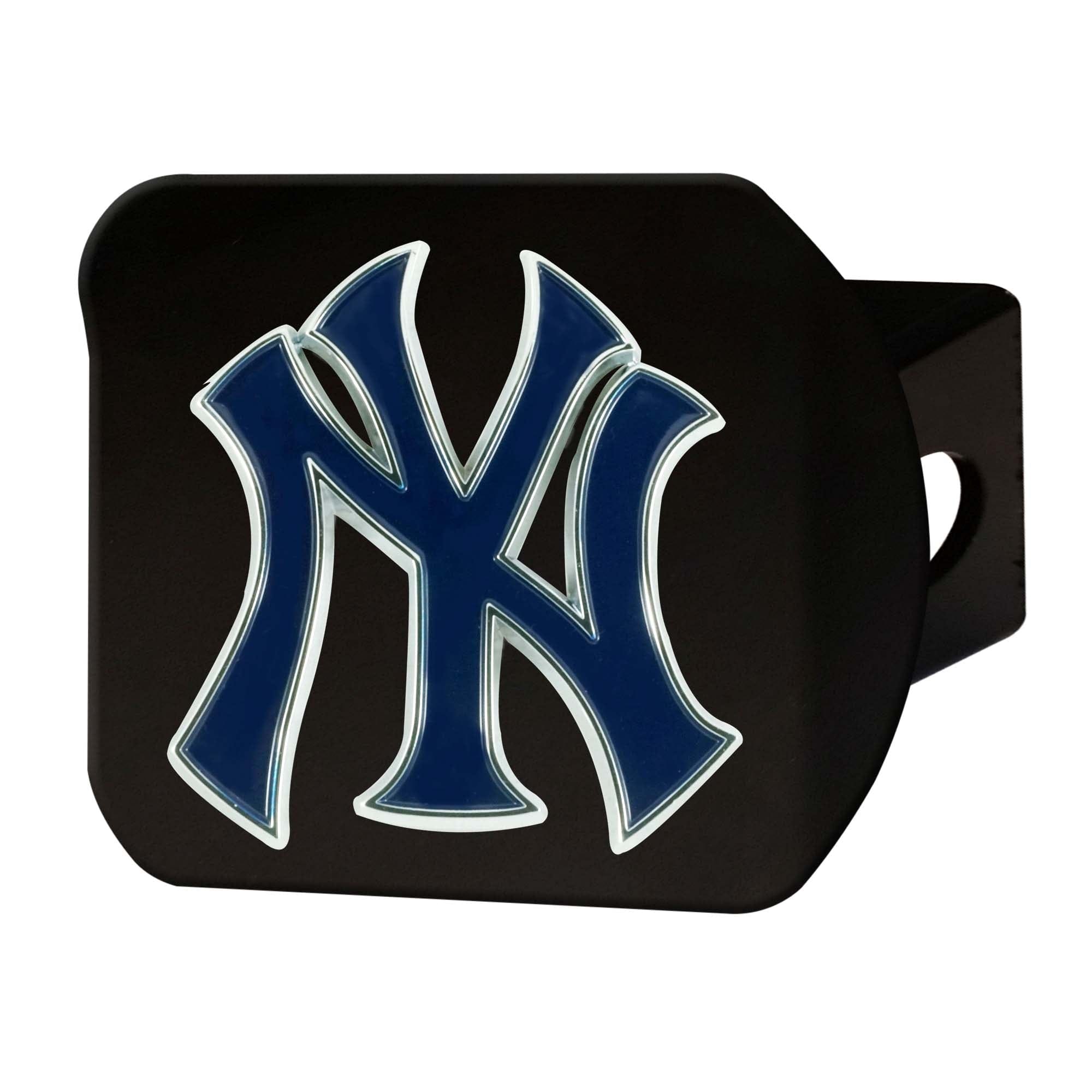 New York Yankees Black Metal Hitch Cover - 3D Color Emblem - New York Yankees