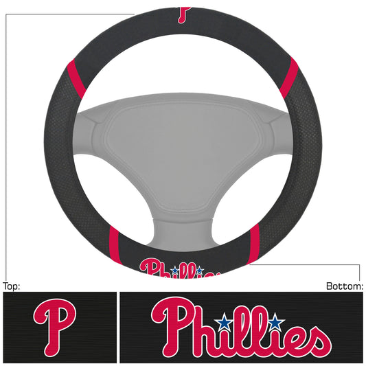 Philadelphia Phillies Embroidered Steering Wheel Cover