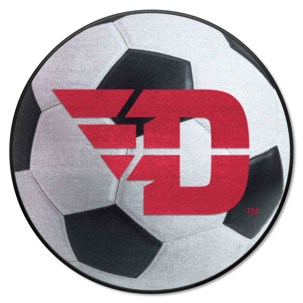 Dayton Flyers Soccer Ball Rug - 27in. Diameter - Dayton