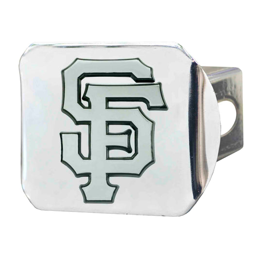 San Francisco Giants Chrome Metal Hitch Cover with Chrome Metal 3D Emblem