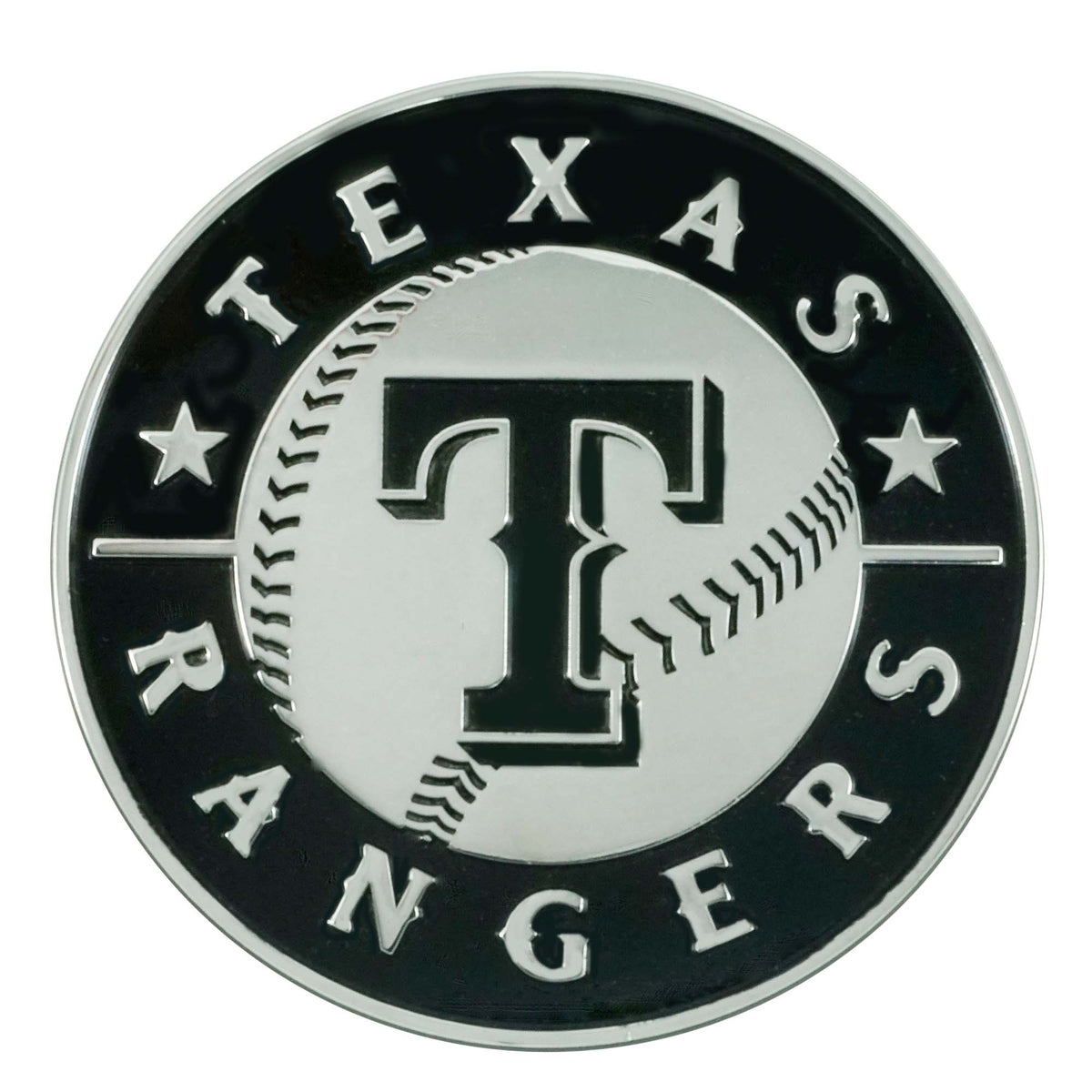 Texas Rangers 3D Chrome Metal Emblem