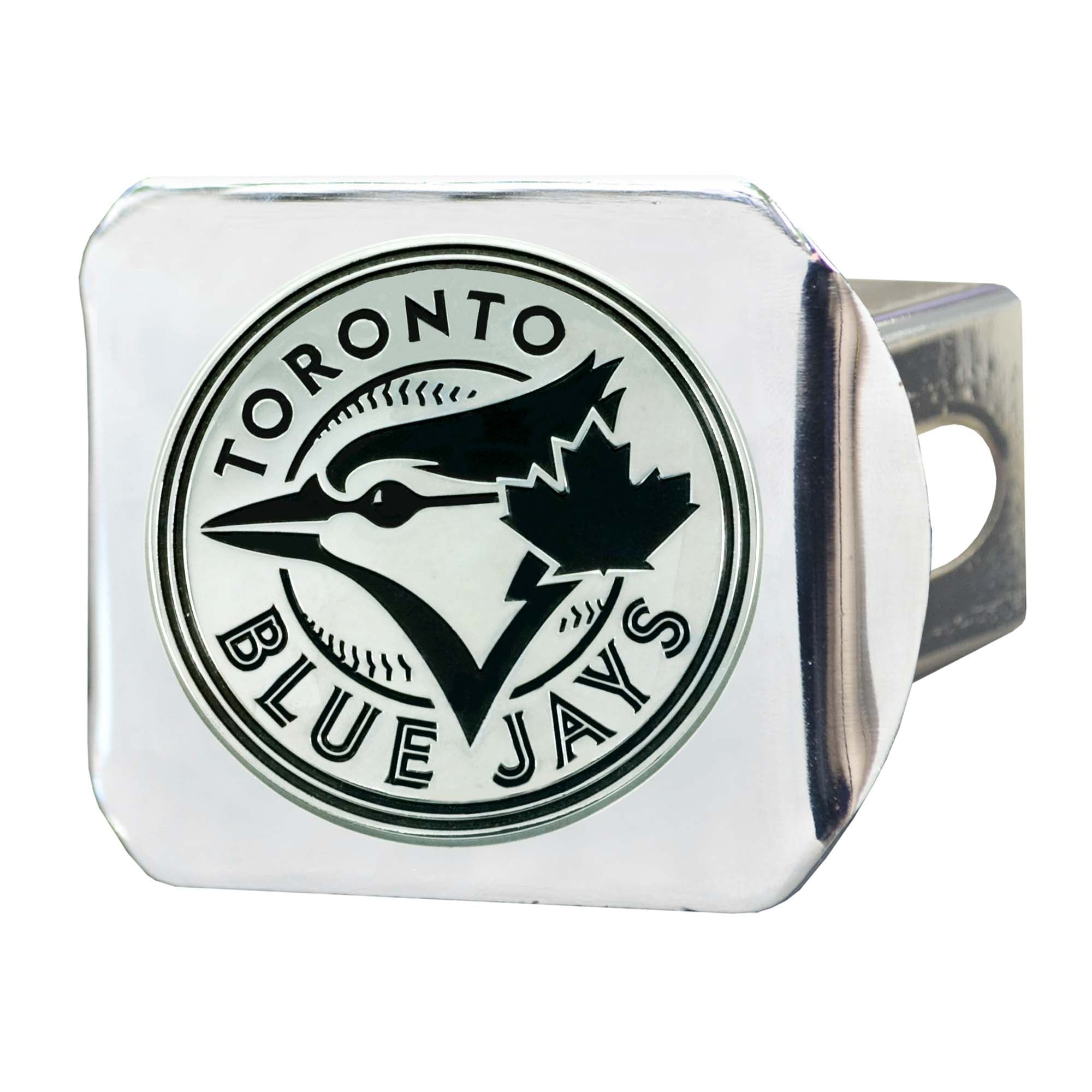 Toronto Blue Jays Chrome Metal Hitch Cover with Chrome Metal 3D Emblem