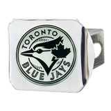 Toronto Blue Jays Chrome Metal Hitch Cover with Chrome Metal 3D Emblem