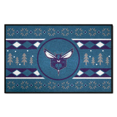 Charlotte Hornets Holiday Sweater Starter Mat Accent Rug - 19in. x 30in. - Charlotte Hornets