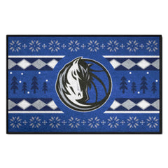 Dallas Mavericks Holiday Sweater Starter Mat Accent Rug - 19in. x 30in. - Dallas Mavericks