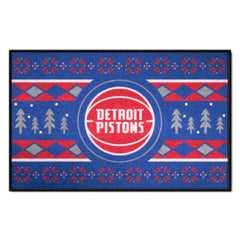 Detroit Pistons Holiday Sweater Starter Mat Accent Rug - 19in. x 30in.