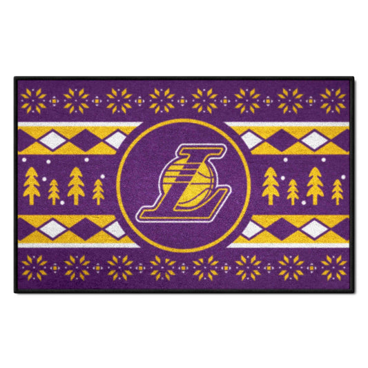 Los Angeles Lakers Holiday Sweater Starter Mat Accent Rug - 19in. x 30in.