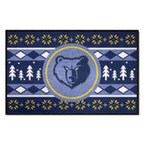 Memphis Grizzlies Holiday Sweater Starter Mat Accent Rug - 19in. x 30in.