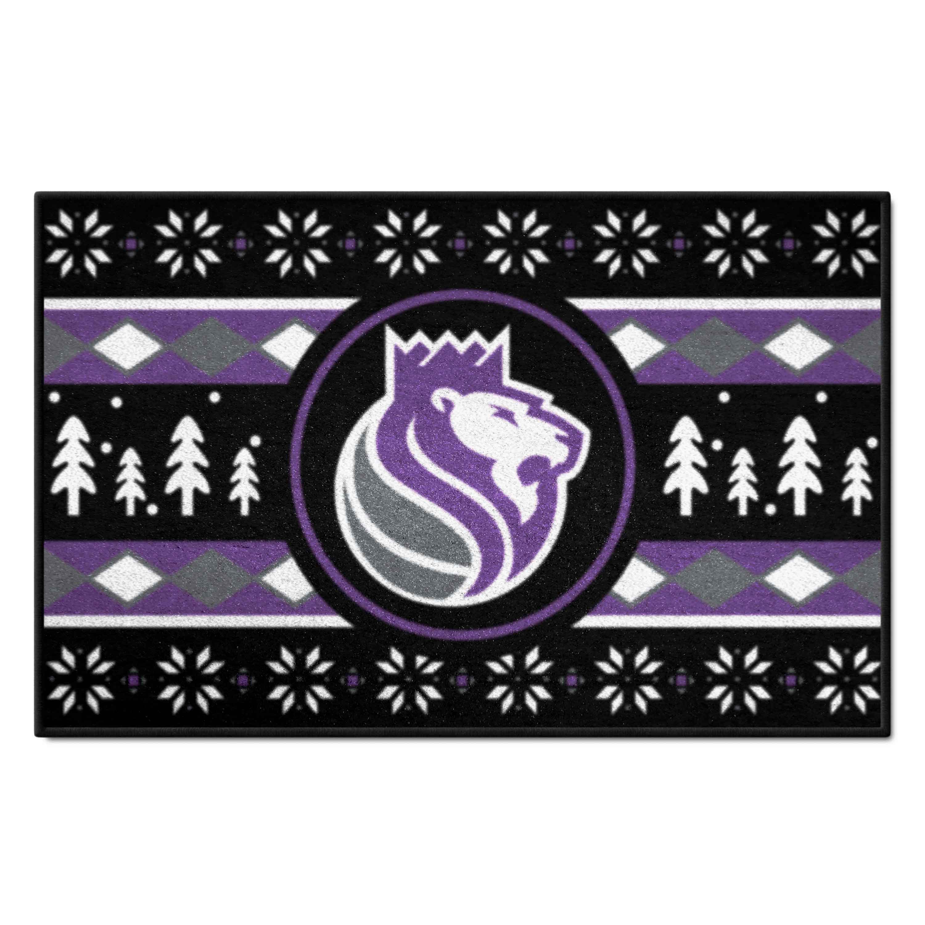 Sacramento Kings Holiday Sweater Starter Mat Accent Rug - 19in. x 30in.