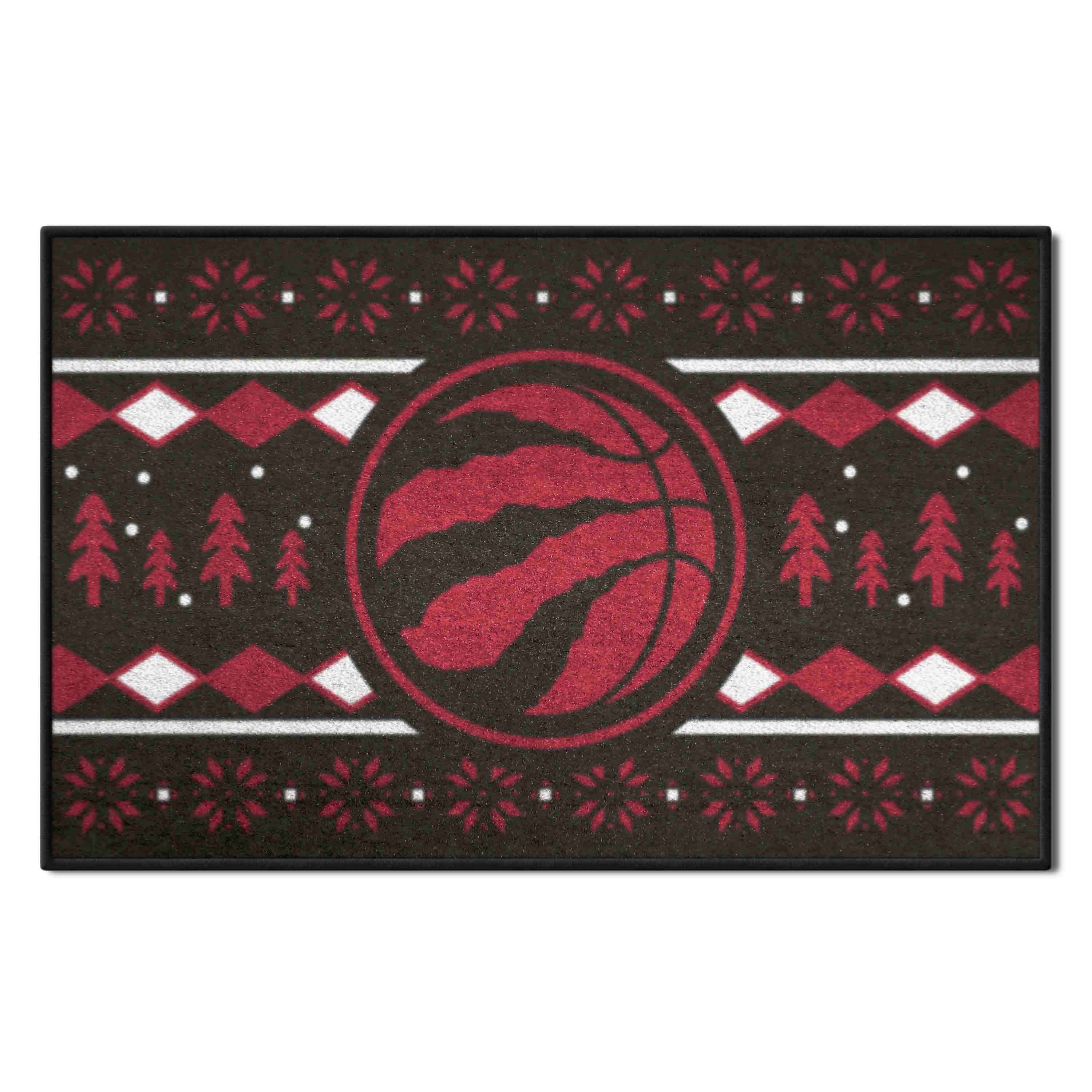 Toronto Raptors Holiday Sweater Starter Mat Accent Rug - 19in. x 30in.