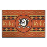 Anaheim Ducks Holiday Sweater Starter Mat Accent Rug - 19in. x 30in.