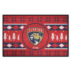 Florida Panthers Holiday Sweater Starter Mat Accent Rug - 19in. x 30in.