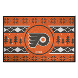 Philadelphia Flyers Holiday Sweater Starter Mat Accent Rug - 19in. x 30in.