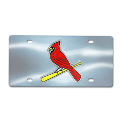 St. Louis Cardinals 3D Stainless Steel License Plate