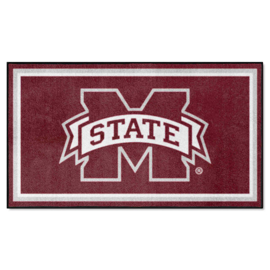 Mississippi State Bulldogs 3ft. x 5ft. Plush Area Rug